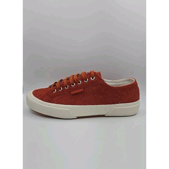 Superga 2750 OG Hairy Suede Sneakers Men Size 10.5 Brown Avorio Low Top NEW - Picture 1 of 7